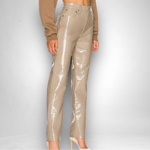 NWOT AGOLDE Recycled Leather 90s Pinch Waist Pants USA - Sales Sample